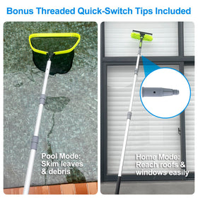 Sepetrel adjustable length from 7.2 to 12 ft for varying pool sizes