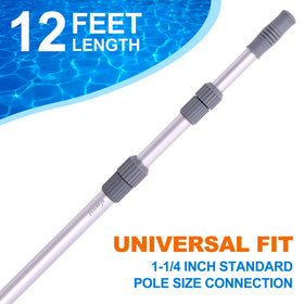 Sepetrel pool pole aluminum construction offers durable, bend-resistant performance.
