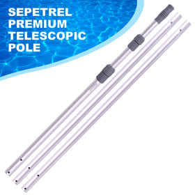 Sepetrel pool pole with sleek oxidation-treated finish