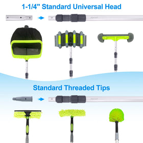 Sepetrel thread tips support gutter, roof, and window cleaning tasks