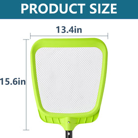 Sepetrel pool skimmer net showing front lip design for easier debris pickup and liner protection