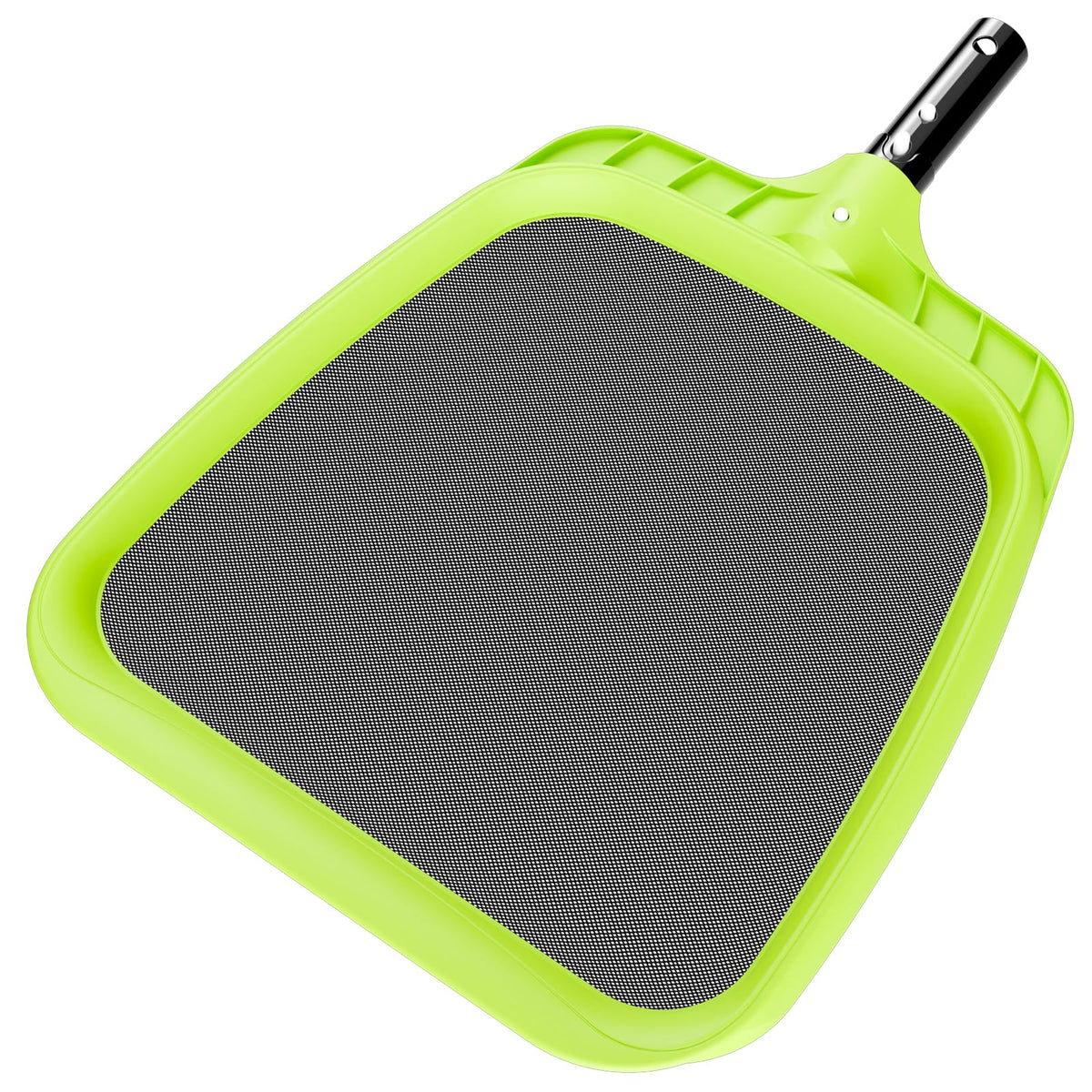 Sepetrel pool skimmer net with widened front lip safely scooping debris