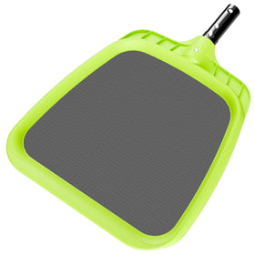 Sepetrel pool skimmer net with widened front lip safely scooping debris