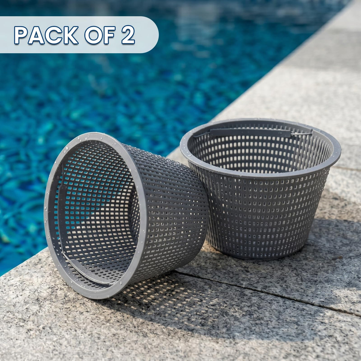 Sepetrel replacement skimmer basket fits most in-ground pools for debris prevention