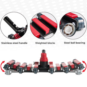 Sepetrel swivel handle allows 180-degree turns for smooth navigation.