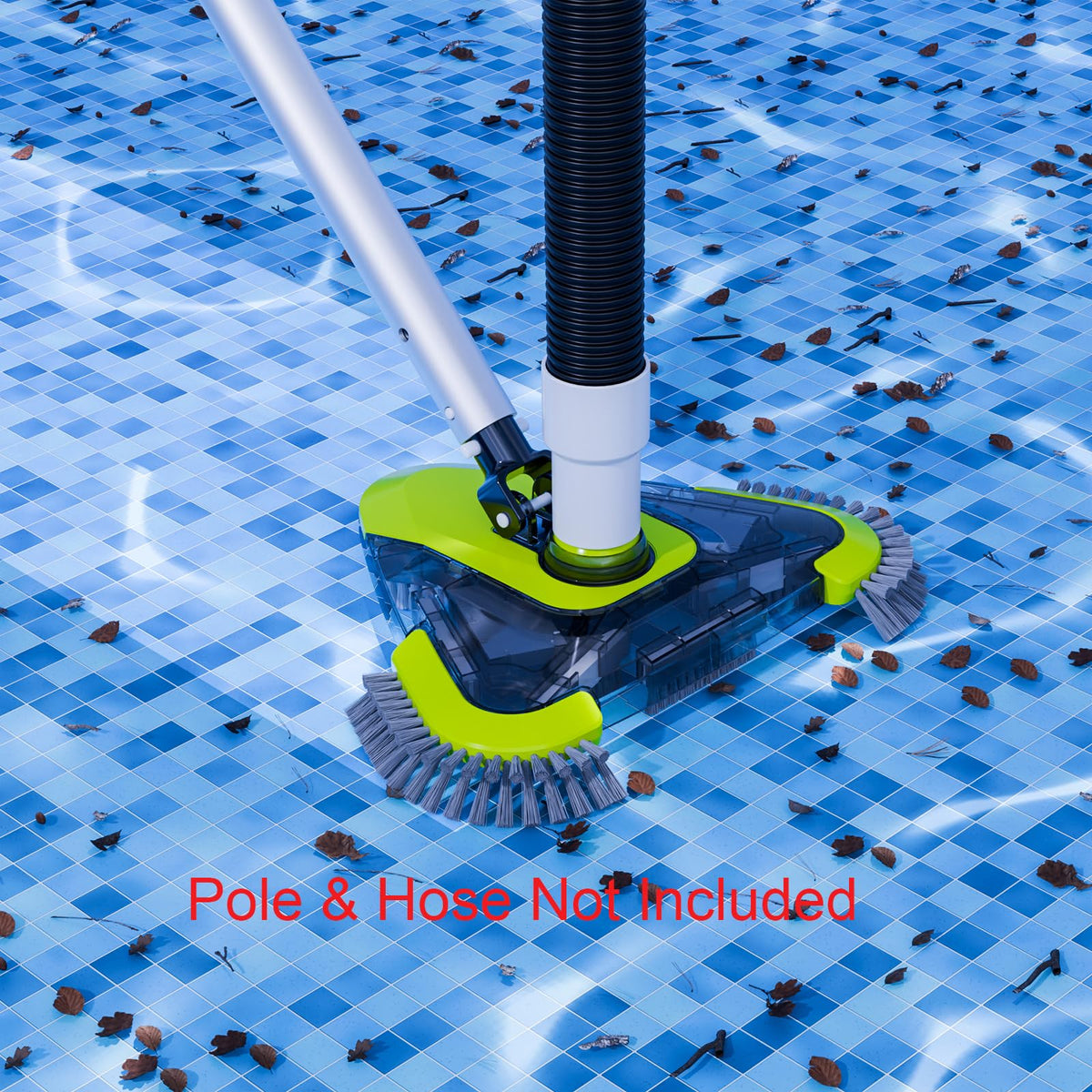 Sepetrel universal hose adapter fits standard poles and hoses for easy setup.