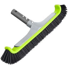 Sepetrel upgraded pool brush head wide 17.5-inch coverage for faster wall cleaning.
