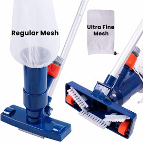 Sepetrel upgraded pool jet vacuum with brush for debris removal