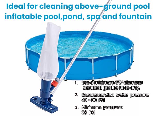 Sepetrel venturi action uses water pressure for suction without electricity