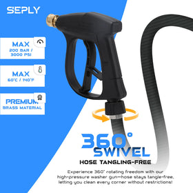 SEPLY button nose nozzle for deep blasting in tight pipes