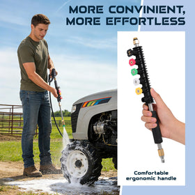 SEPLY extension wand 90-degree curved rod for undercarriage and floor-edge cleaning.