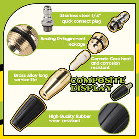 SEPLY 15-degree nozzle enables precise spot-cleaning and edge work