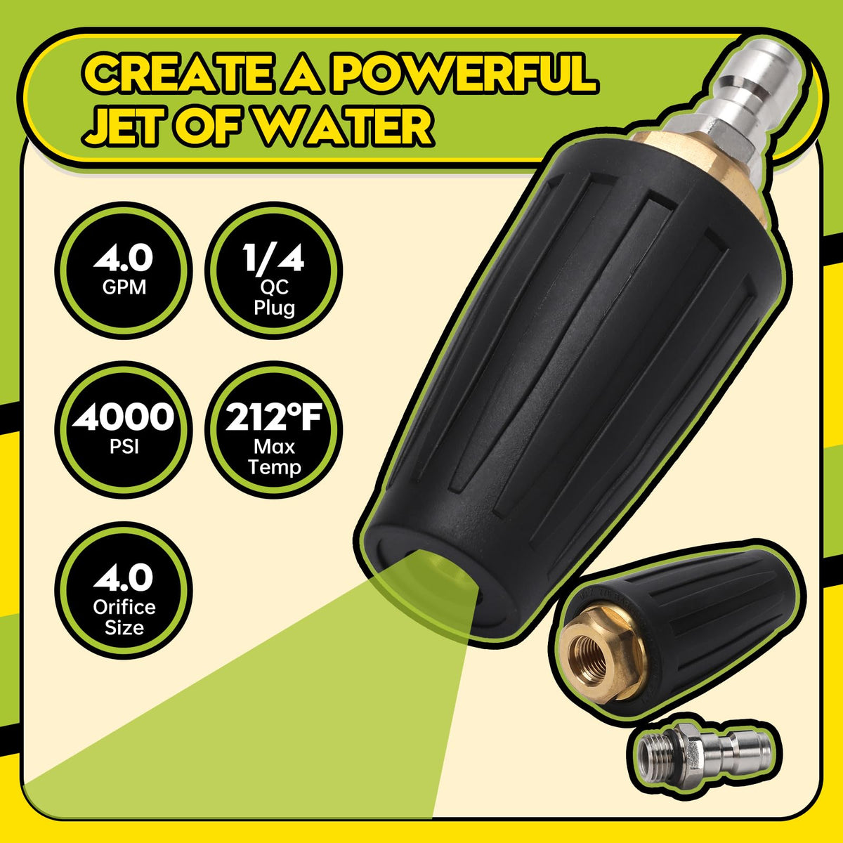 SEPLY 25-degree nozzle delivering balanced spray for medium-duty tasks