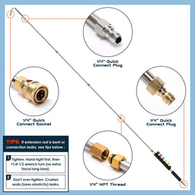 SEPLY nozzle tips 0-degree provide strong, targeted cleaning power.