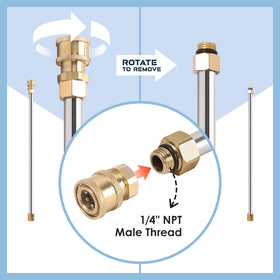 SEPLY nozzle tips 15-degree offer precise rinsing for mid-range tasks.