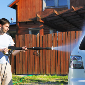 SEPLY 40-degree nozzle broadens spray for wide-area cleaning.