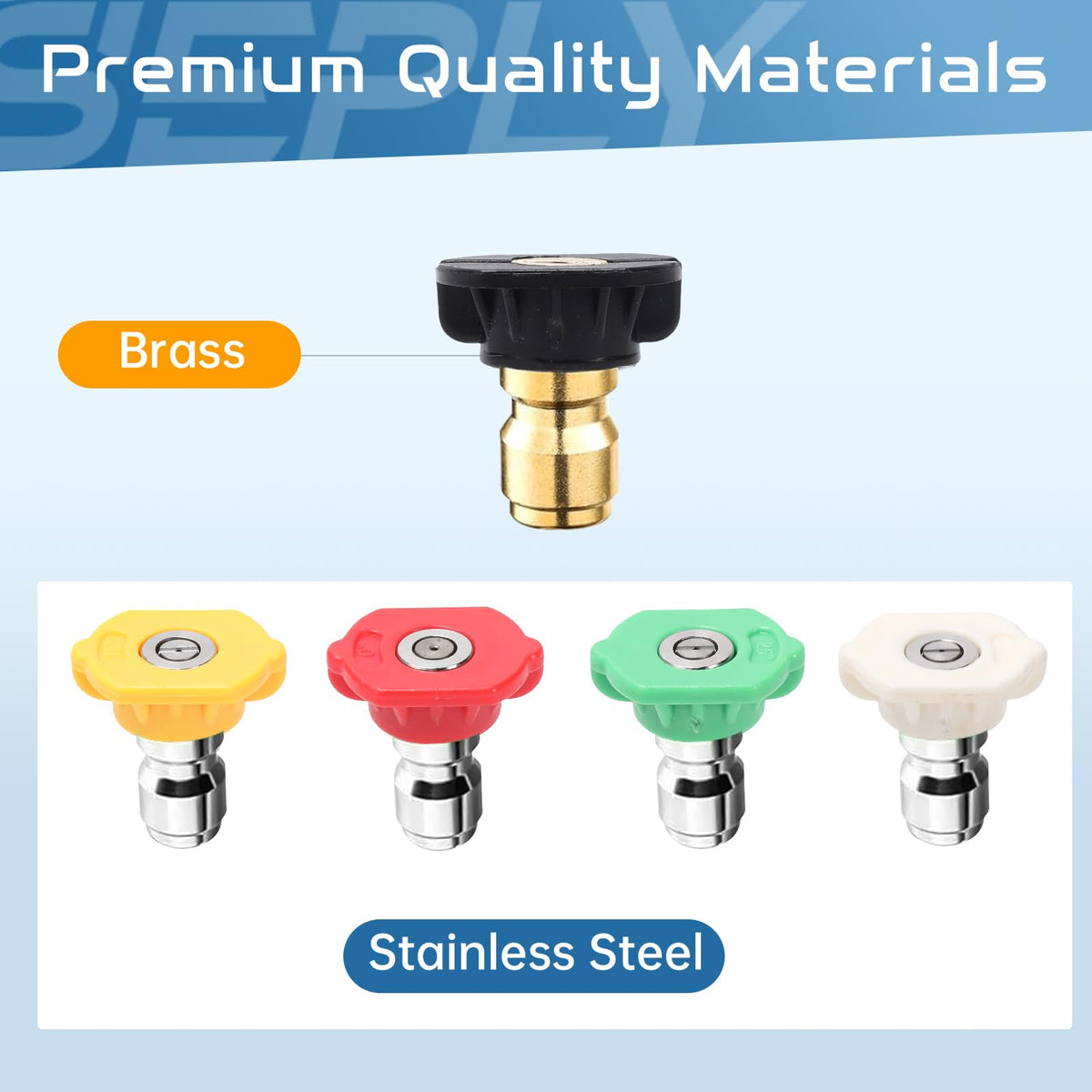 SEPLY rugged outdoor use emphasizes weather-resistant finish for outdoor tasks.
