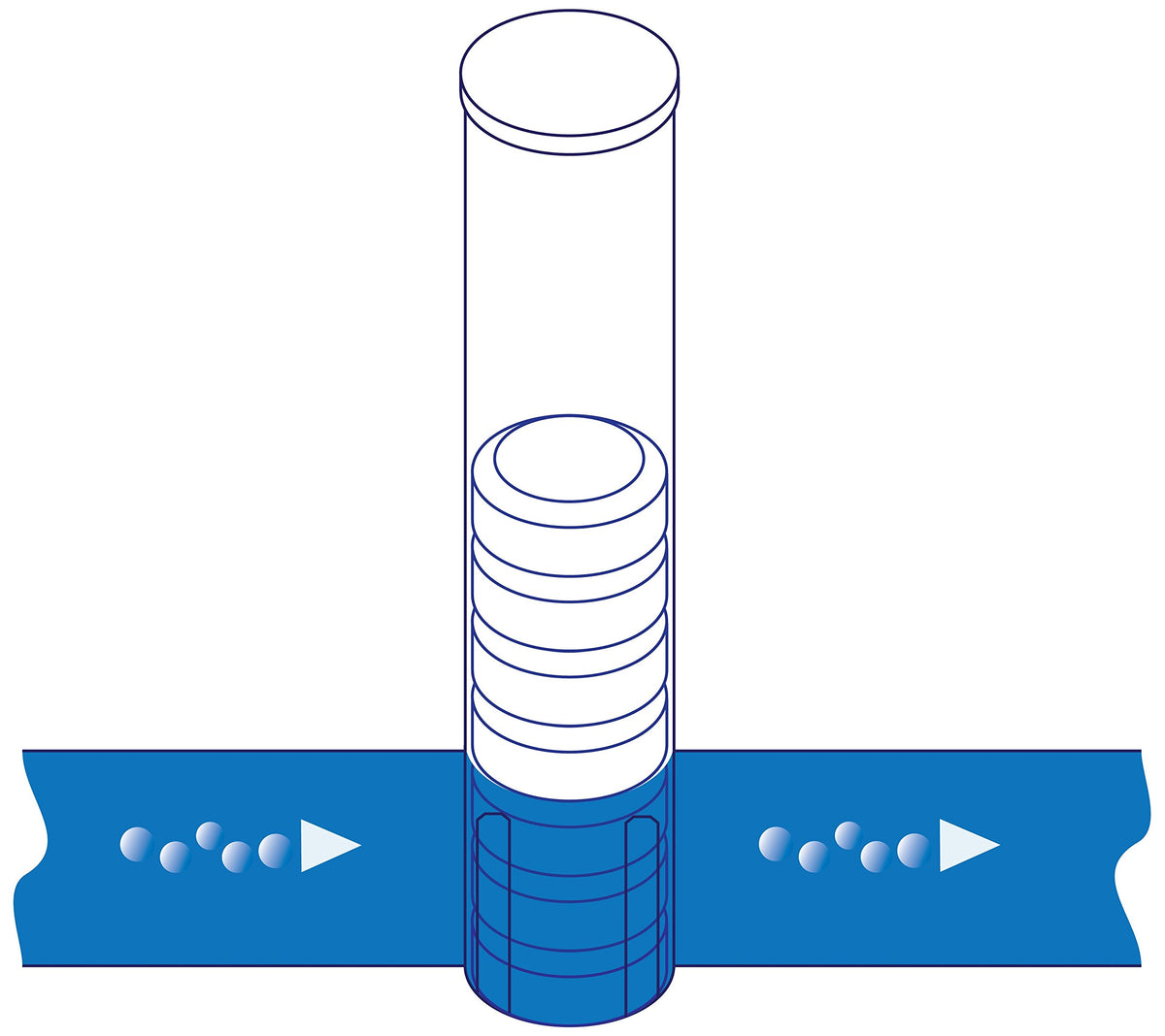 Septicfit tablet used in an aerobic treatment system setup.