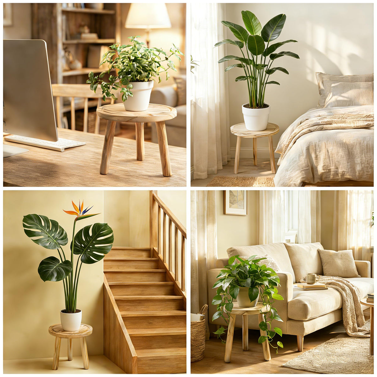 SEQUEDA stands enable dynamic grouping to create layered visual interest