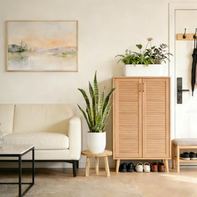 SEQUEDA plant stand 7.9-inch height accents mid-size plants on a shelf