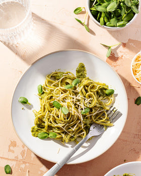Sereniseed sunflower sprouts in a bowl, perfect for adding crunch to salads and wraps.