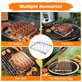 Seropy rib rack compact folded storage fits drawers or car trunks.