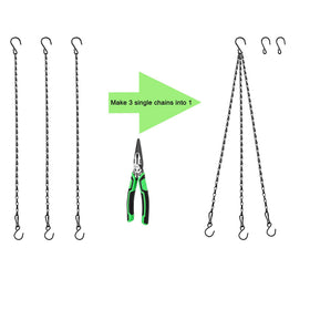 Sersberg 11-inch chain for indoor-outdoor use, space-saving solution