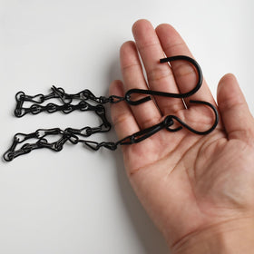 Sersberg 11-inch chain with S-hooks, versatile hanging for pots or feeders