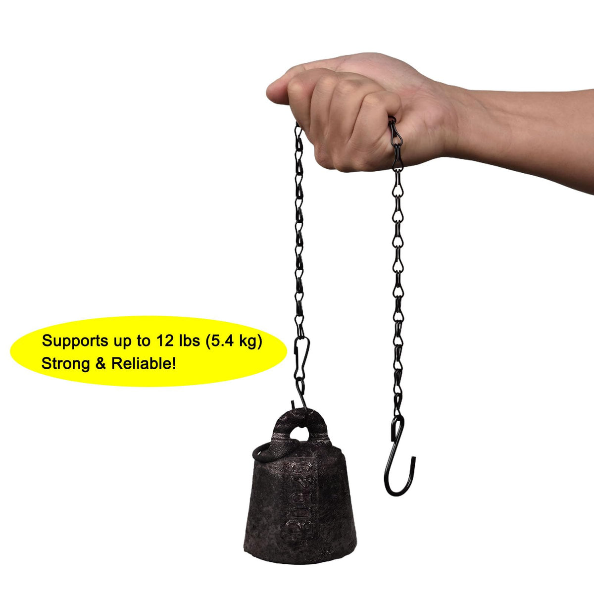 Sersberg 11-inch chain for wind chimes, weather-ready display outdoors