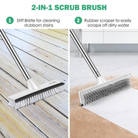 SetSail stiff bristles tackle stubborn grime on hard floors.