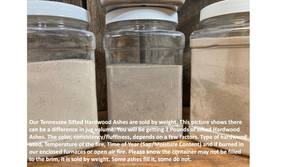 Seven Springs Farm natural wood ash texture close-up for garden-friendly mineral boost