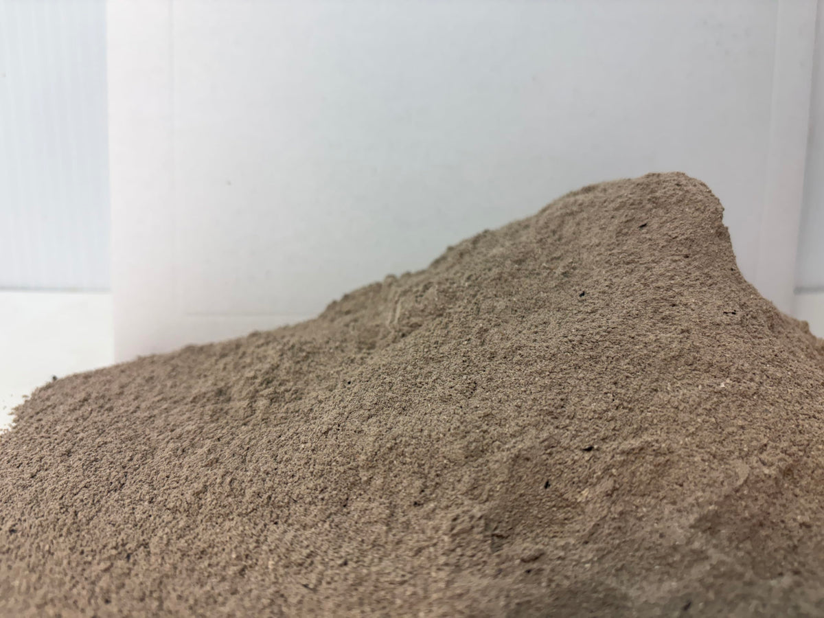 Fine sifted ash texture close-up from Seven Springs Farm.