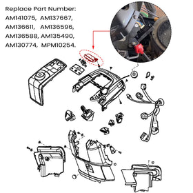 Sevencow AM141075 ECU module for John Deere X310 helps quick start and steady performance