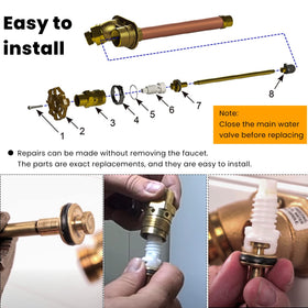 SevenCow RK-25 headnut gasket restores seal without disassembly, reducing noise and drips.