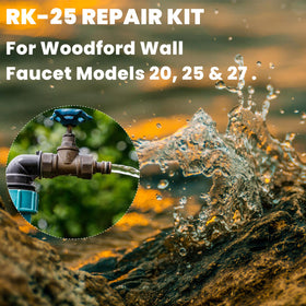 SevenCow RK-25 installation guide aids fast, tool-free repairs on outdoor wall faucets.
