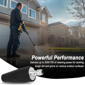 Sevensool turbo nozzle spiral spray cleans efficiently on outdoor surfaces