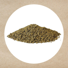 Sevin granules on lawn provide fast-acting pest control.