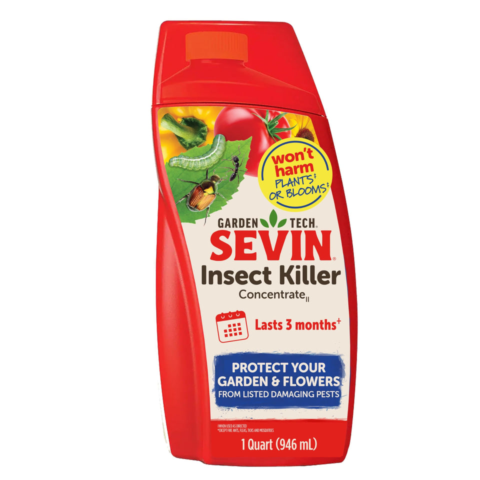 Sevin Insect Killer Concentrate bottle with measuring cap for precise dosing