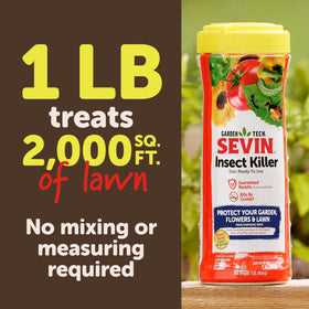 Sevin Insect Killer Dust protects fruit-bearing plants from common pests