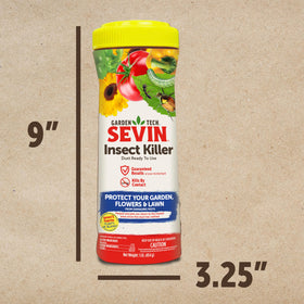 Sevin Insect Killer Dust protects lawn and shrubs from pests
