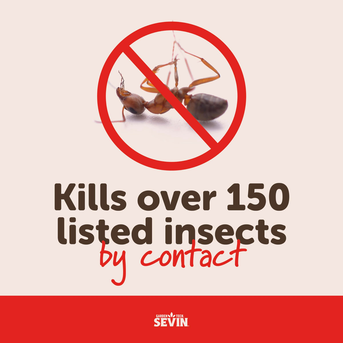Sevin Insect Killer Dust on flower beds for pest control around blossoms
