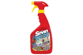 Sevin Ready-to-Use Insect Killer bottle for garden protection against pests.