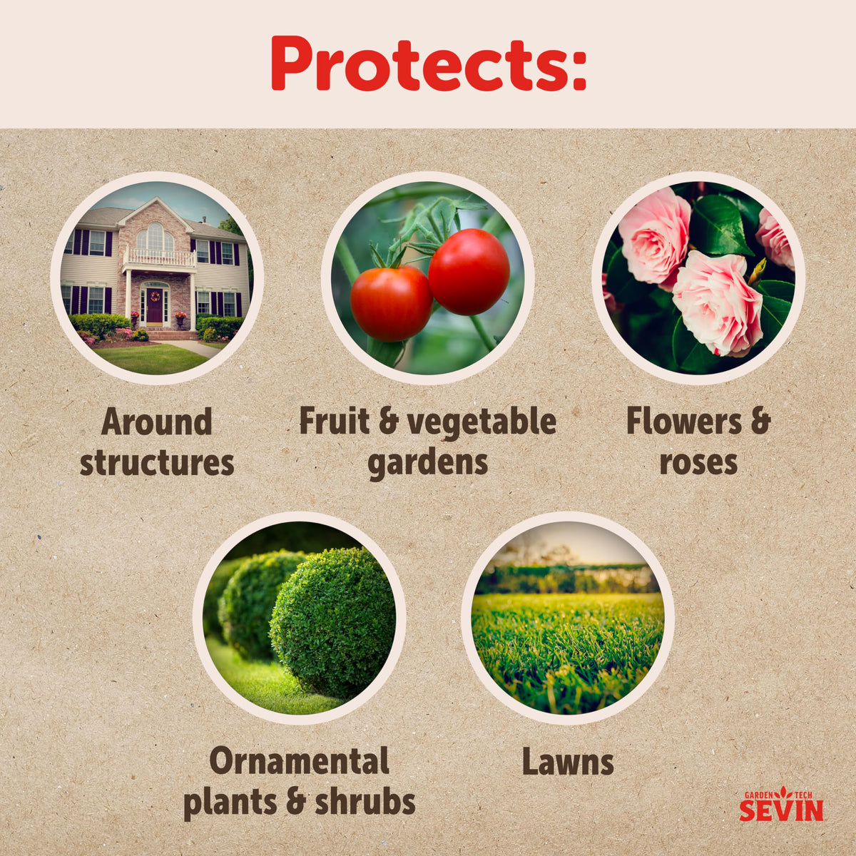Sevin spray action close-up illustrating fast pest knockdown on contact.