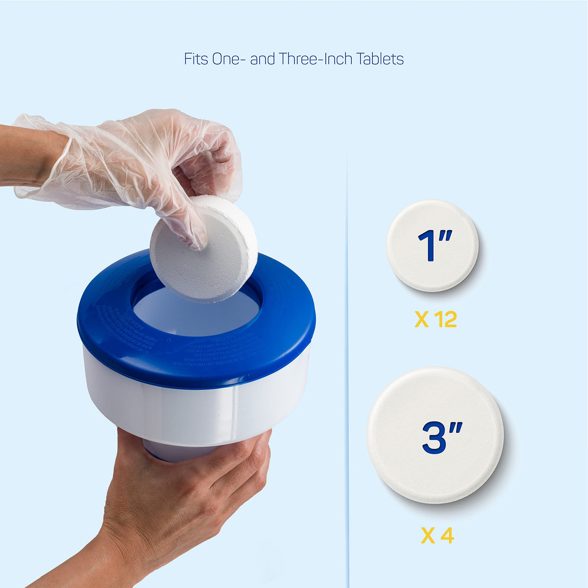 SEWANTA 4-level adjustable dial controls chlorine release