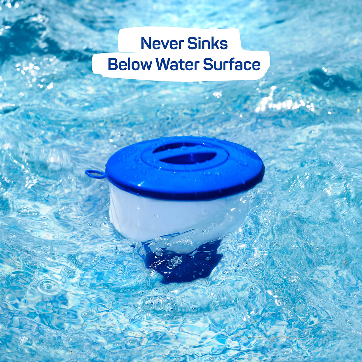 SEWANTA durable polypropylene dispenser withstands daily pool use