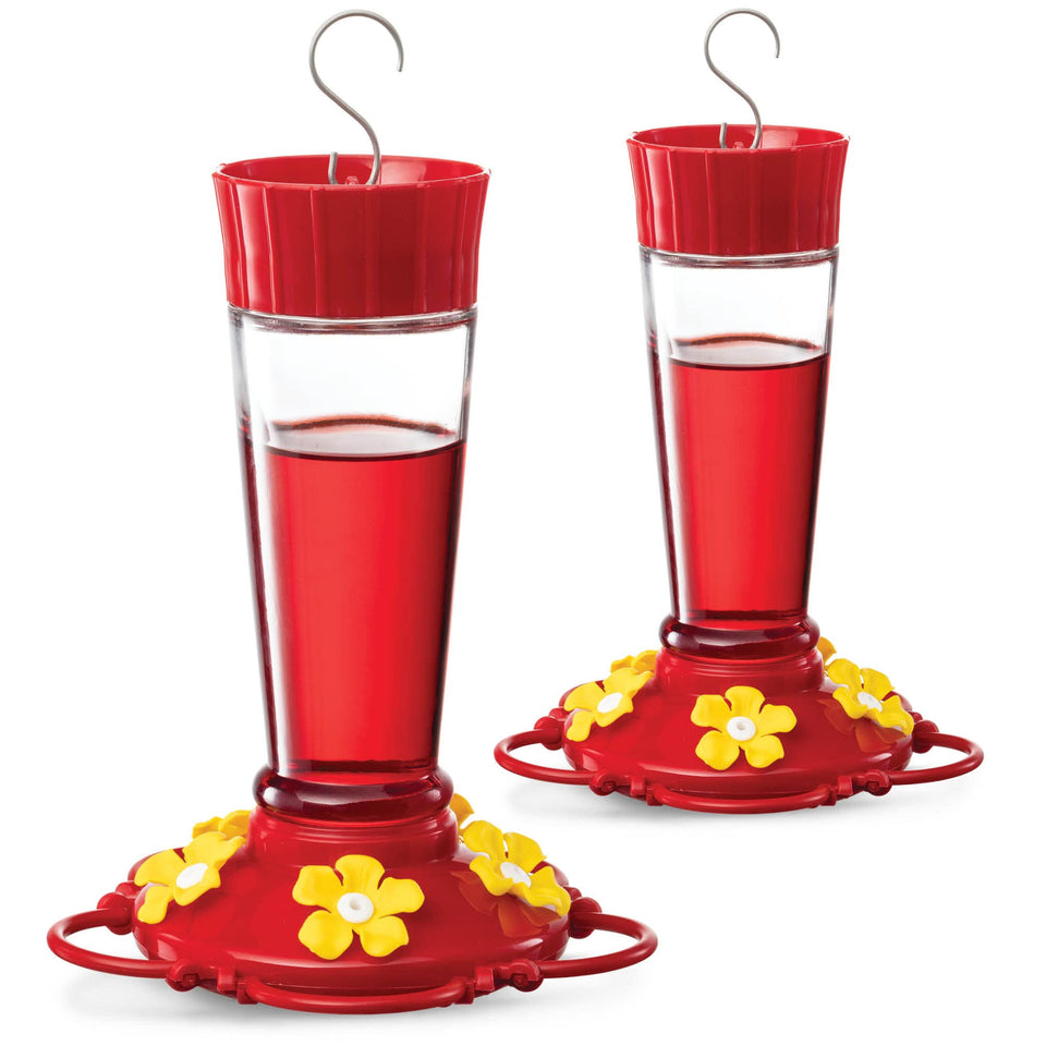 Sewanta hummingbird feeder 10oz 2-pack overview for backyard nectar attraction
