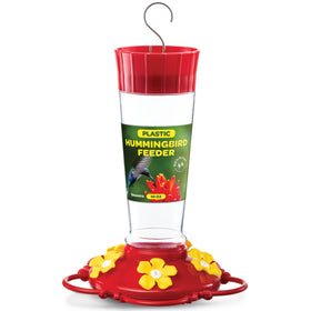 SEWANTA Hummingbird Feeder with 10oz capacity and clear reservoir for easy nectar monitoring.