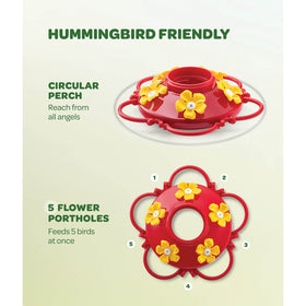 SEWANTA circular perch with seven ports supports multiple birds at once.
