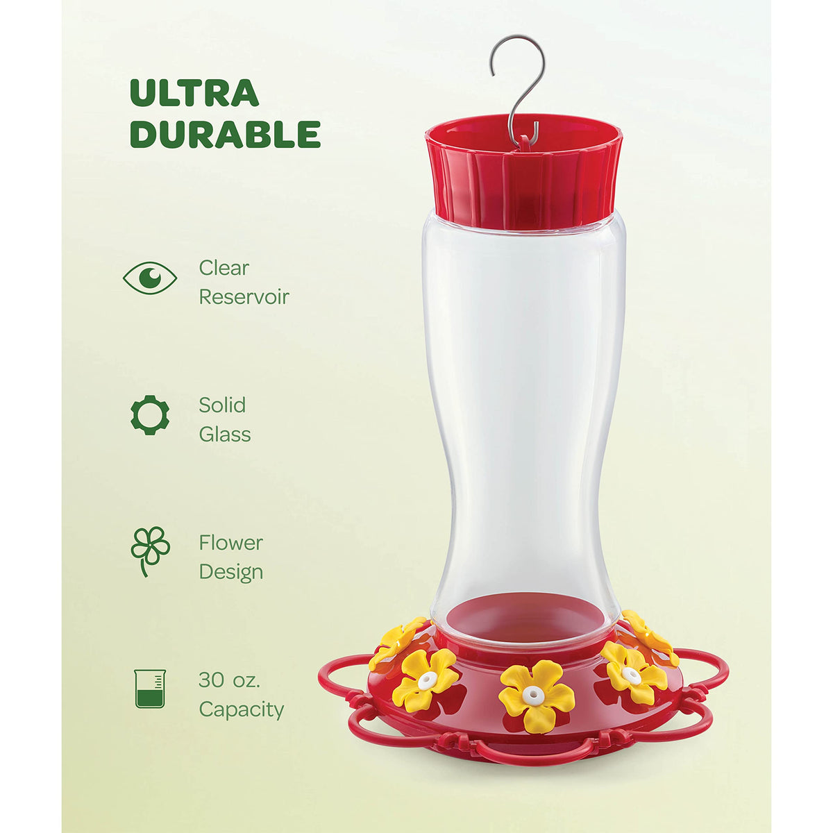 SEWANTA hummingbird feeder leakproof reservoir prevents spills outdoors
