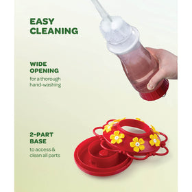 SEWANTA hummingbird feeder seven-port design attracts several birds